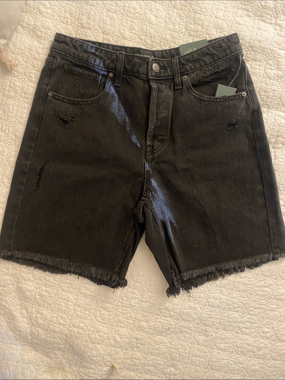 wild fable Black Distressed Denim Jean Shorts